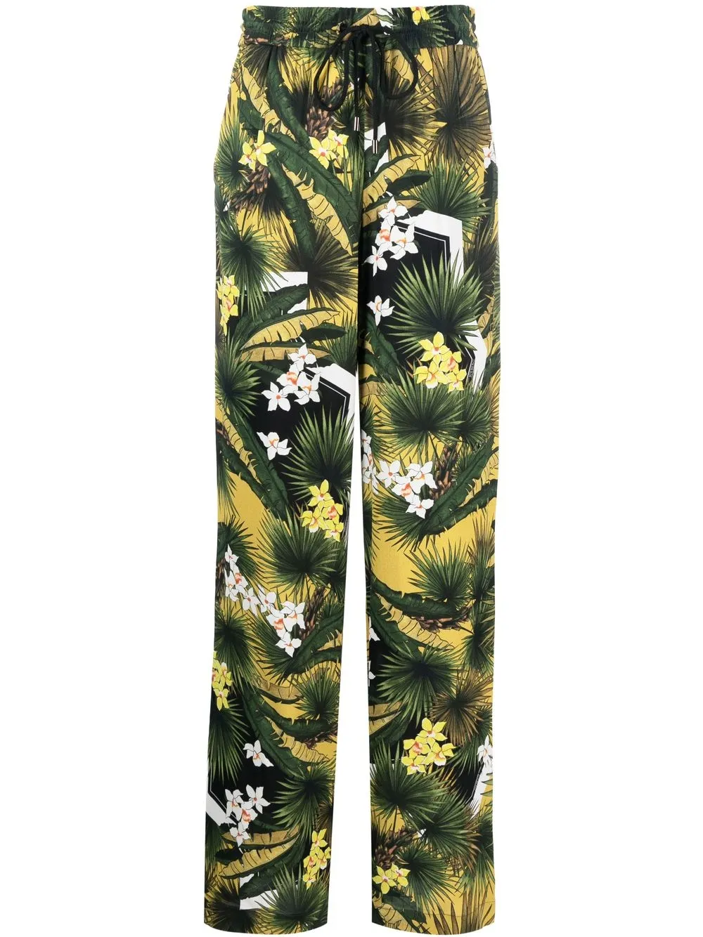 

Iceberg pantalones con estampado tropical y tiro alto - Verde