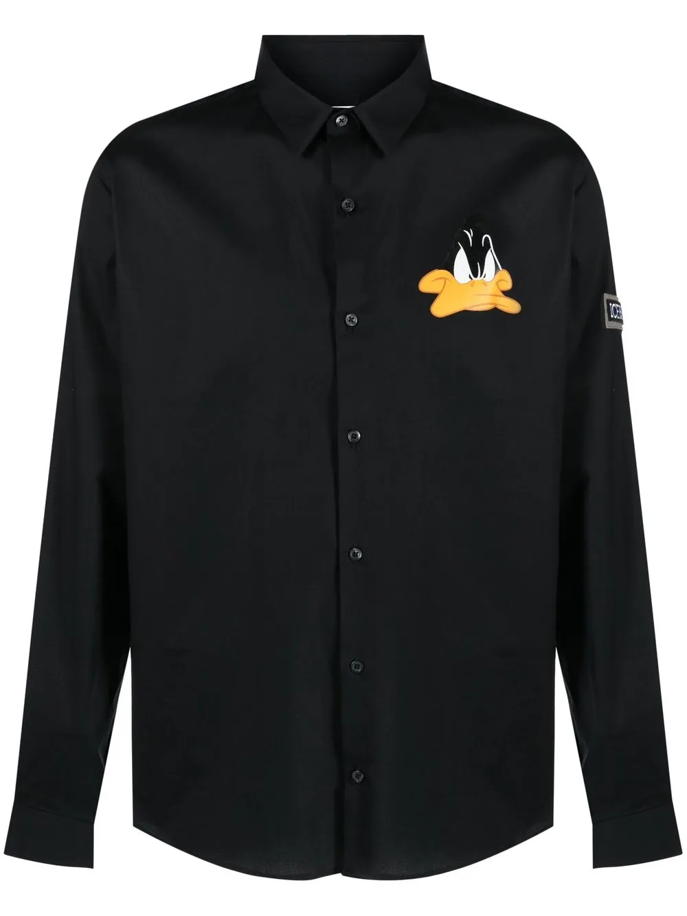 

Iceberg camisa con caricatura estampada en el pecho - Negro