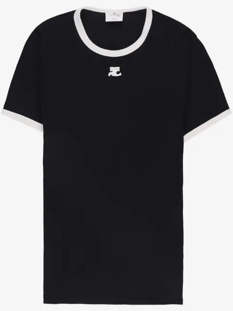 Courrèges Bumpy contrast T-shirt