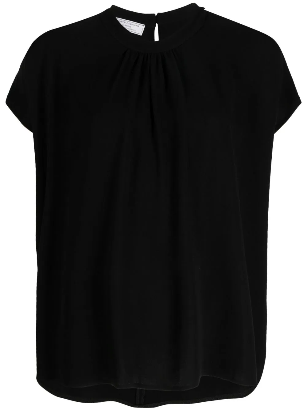 

Société Anonyme cap-sleeved top - Negro