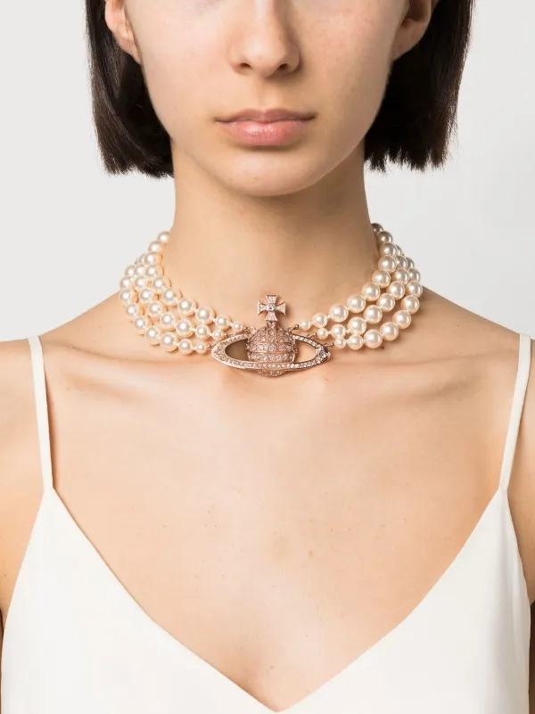 Messaline Orb three-row chocker