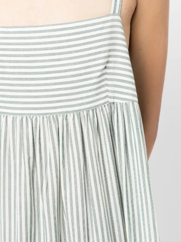 Cotton striped hotsell maxi dress