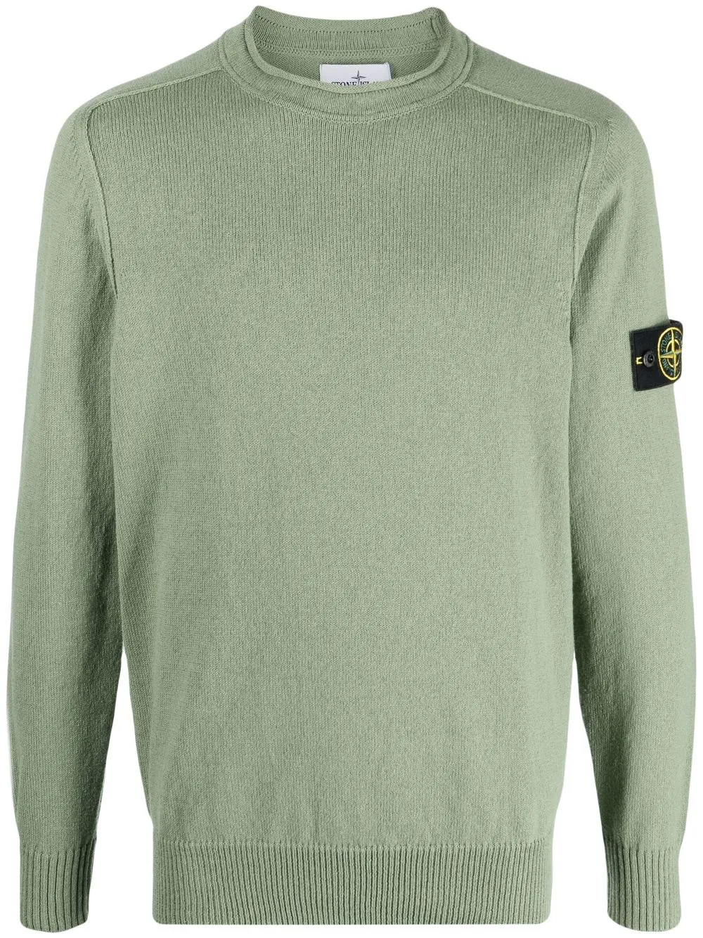 

Stone Island Compass-logo cotton jumper - Green