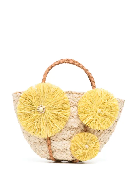 Aranaz floral-appliqué tote bag