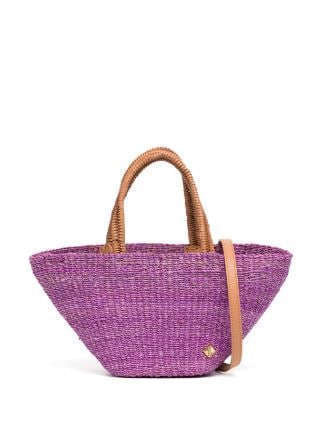 Aranaz logo plaque Interwoven Tote Bag Farfetch