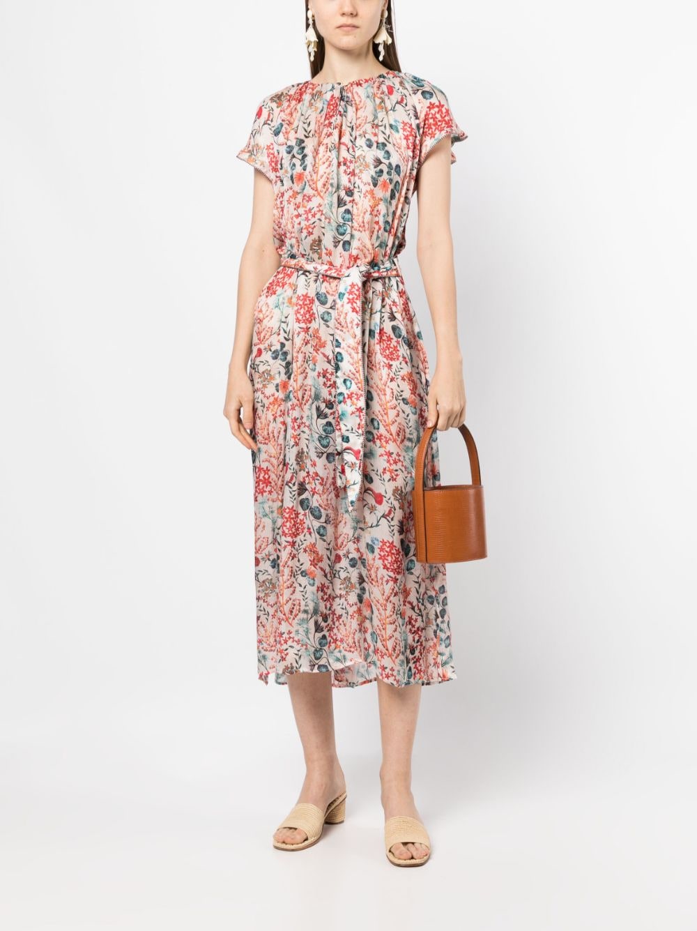 Chufy Midi-jurk met bloemenprint - Veelkleurig