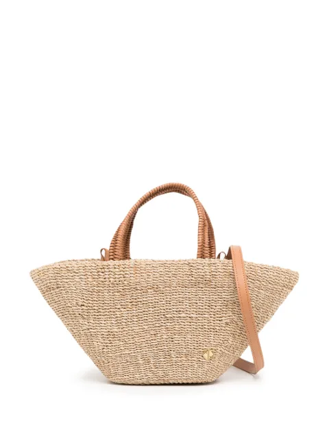 Aranaz interwoven logo-plaque tote bag