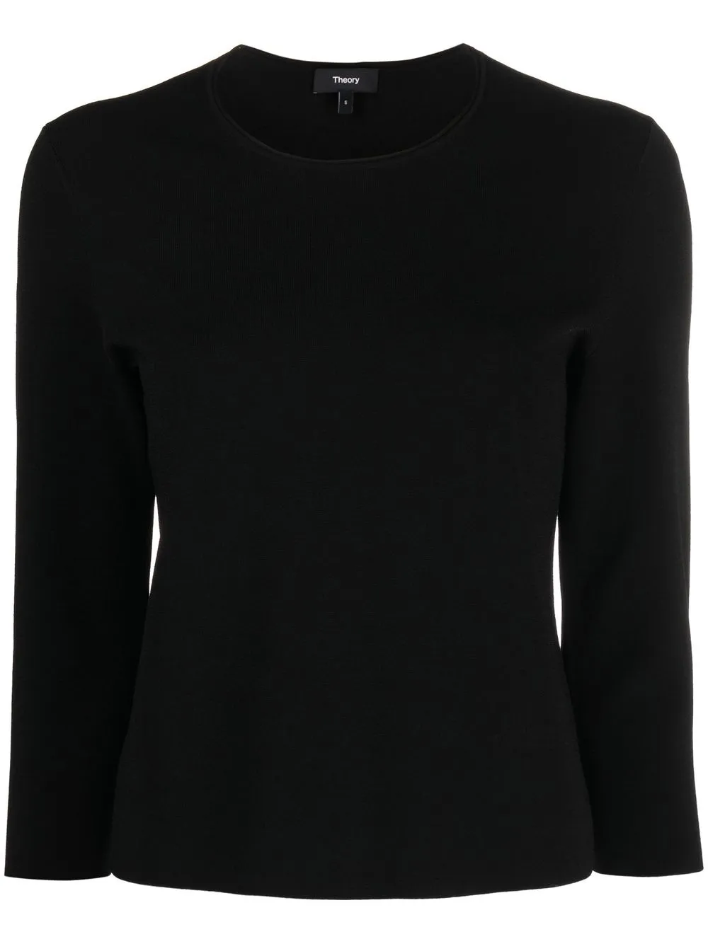 

Theory round-neck knitted jumper - Black