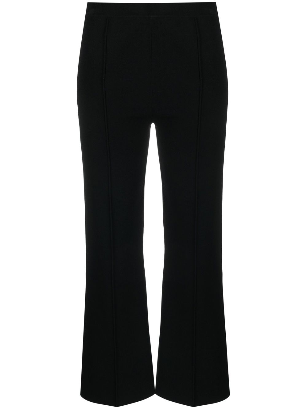 Theory flared knitted trousers - Black