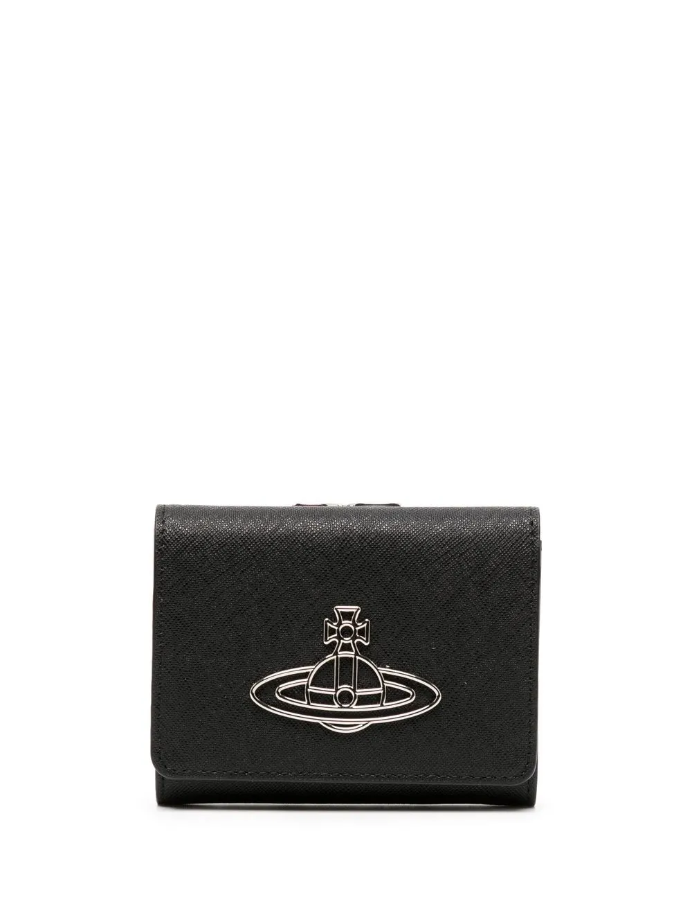 

Vivienne Westwood logo-plaque leather wallet - Black