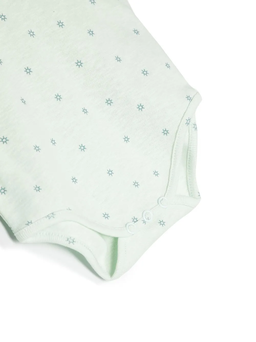 Knot Graphic-print Cotton Body In Green