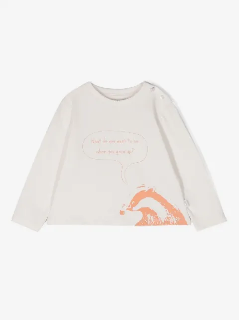 Knot Badger long-sleeve cotton T-shirt