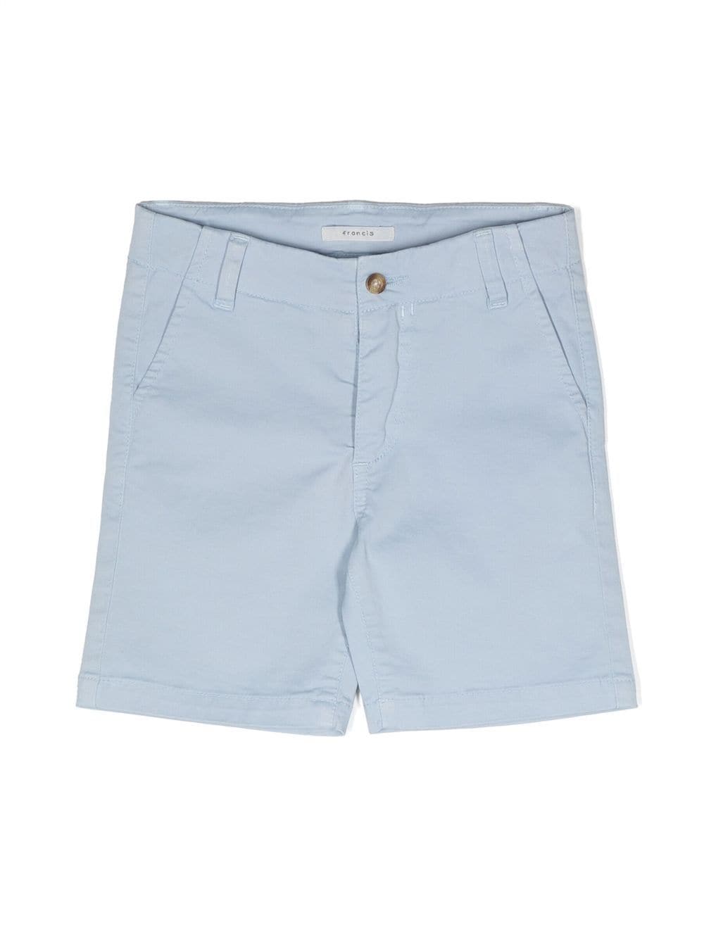 Knot Kids' Francis Stretch-cotton Shorts In Blue