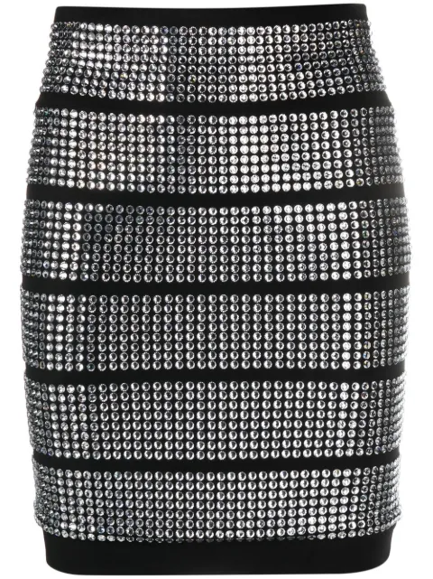 Alexandre Vauthier falda corta con detalles de cristal