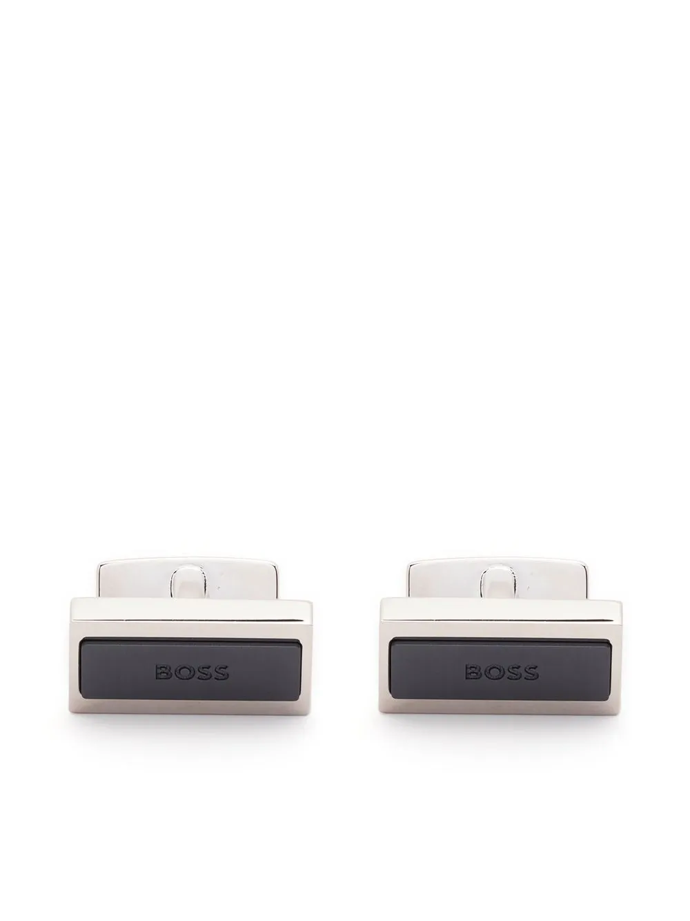 

BOSS debossed-logo cufflinks - Silver