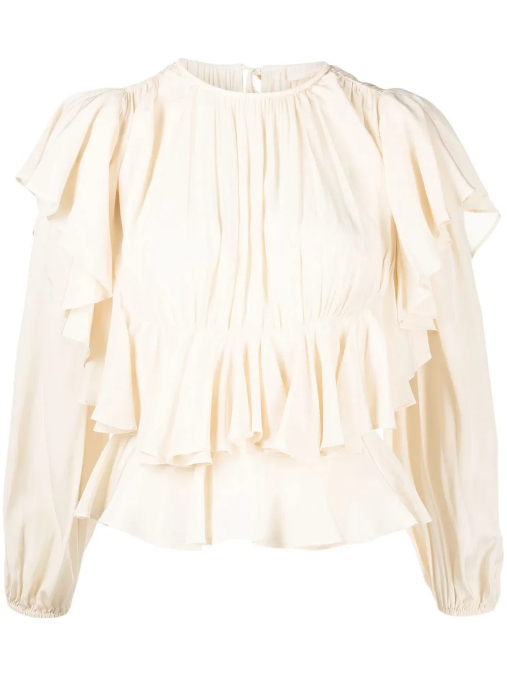 

Ulla Johnson Amina ruffled silk blouse - White