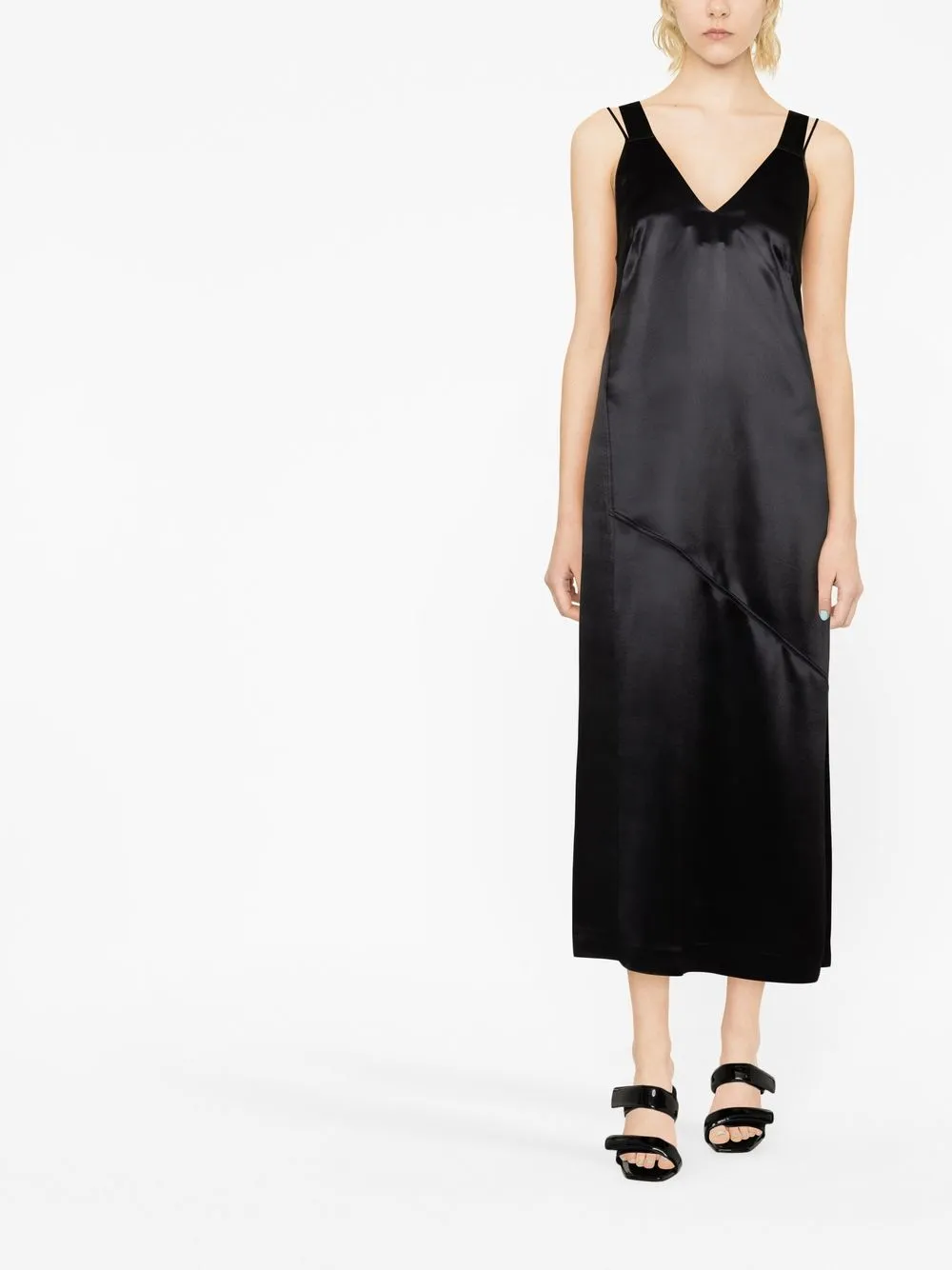 Image 2 of Calvin Klein V-neck midi dress