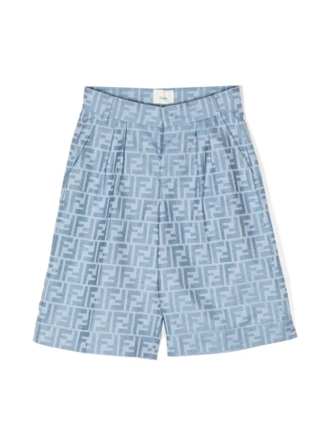 Fendi Kids FF logo-print shorts