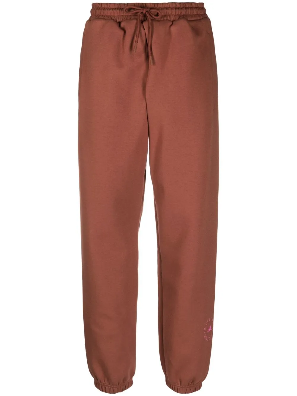 

adidas by Stella McCartney logo-print drawstring track pants - Orange
