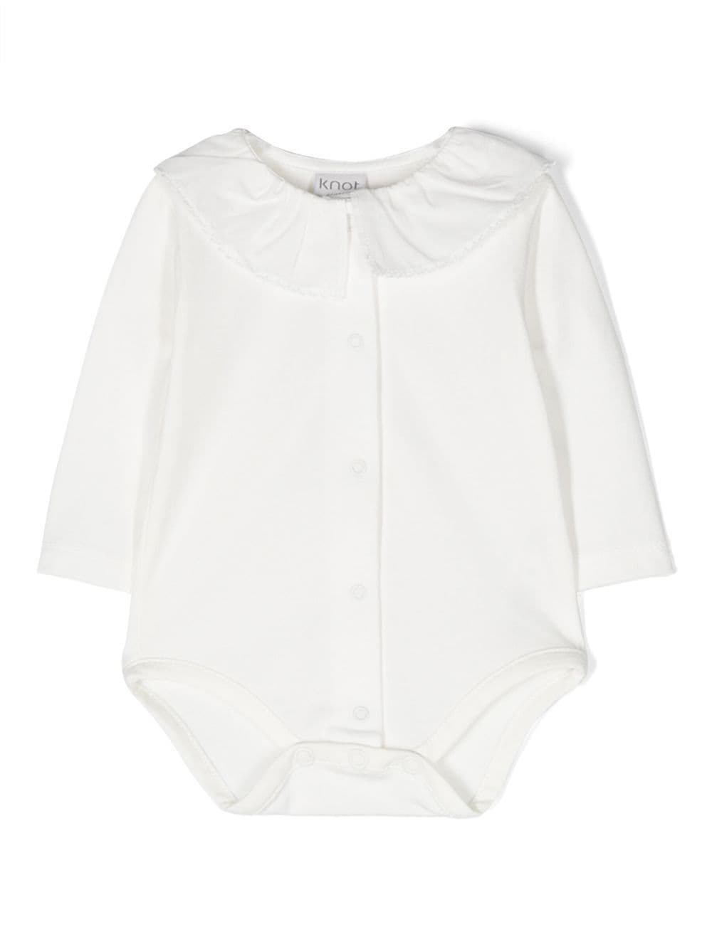 Knot Babies' Nora 棉连体衣 In White