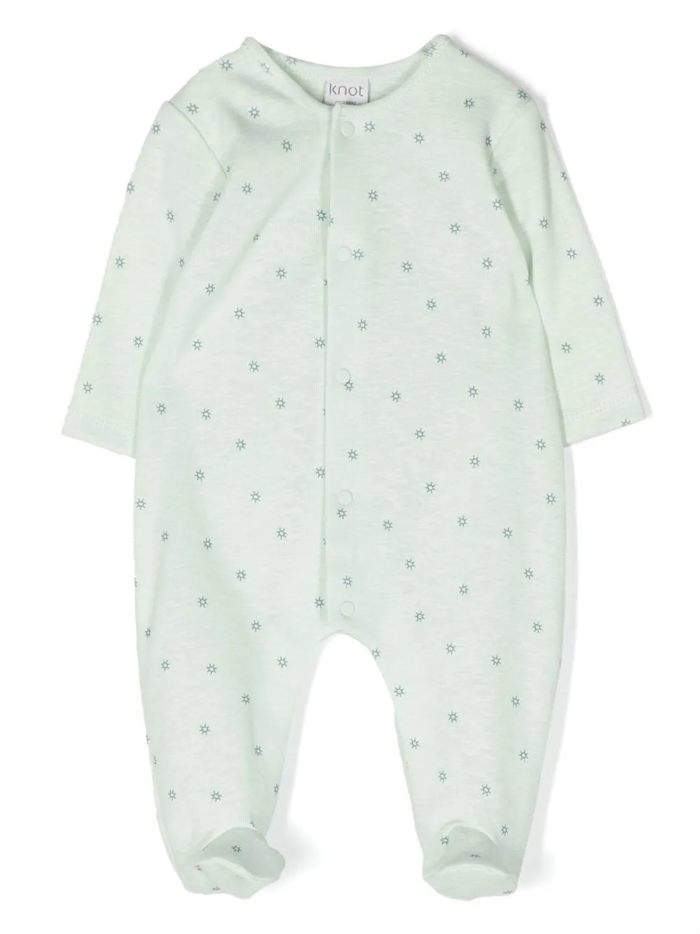 

Knot Alani round neck babygrow - Green