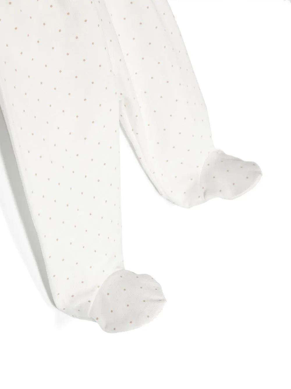Knot Homer Polka-dot-printed Trousers In White