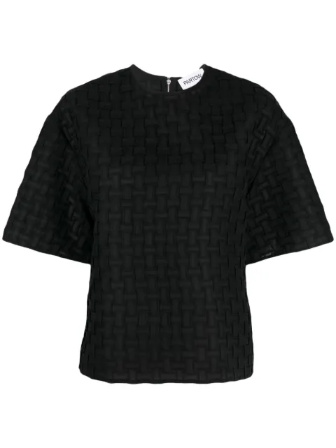 Partow Seraphine tulle-cloqué shirt
