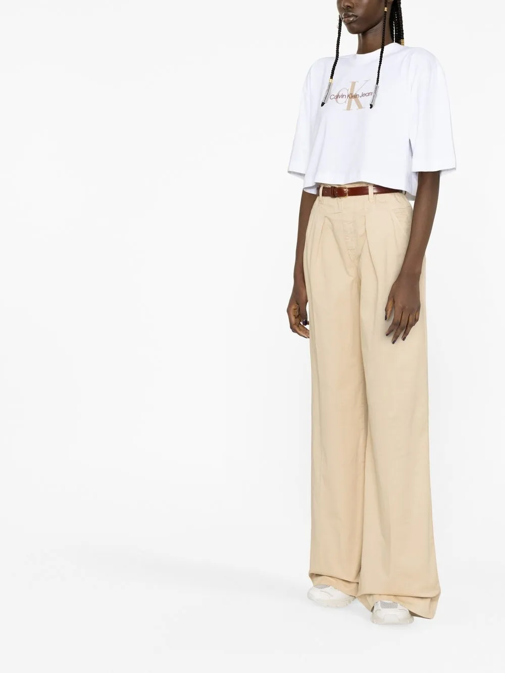 Calvin Klein T-shirt met logoprint - Wit