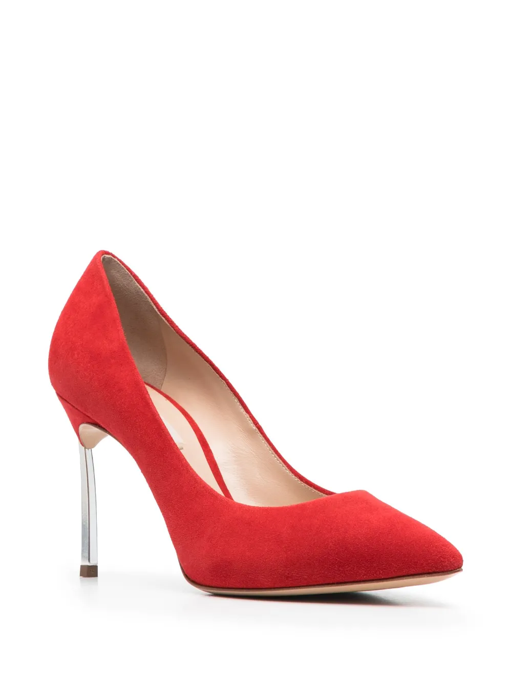 Casadei Suède pumps - Rood