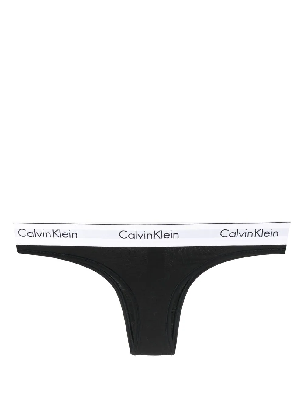 

Calvin Klein logo-waistband thong - Black