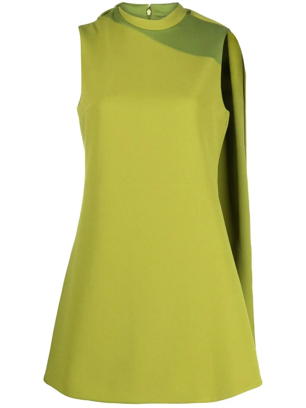 

Safiyaa cape detail shift dress - Green