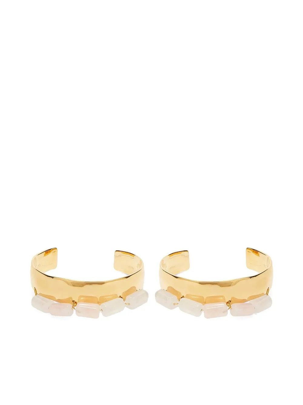 

Jil Sander natural-stone cuff bracelets - Gold