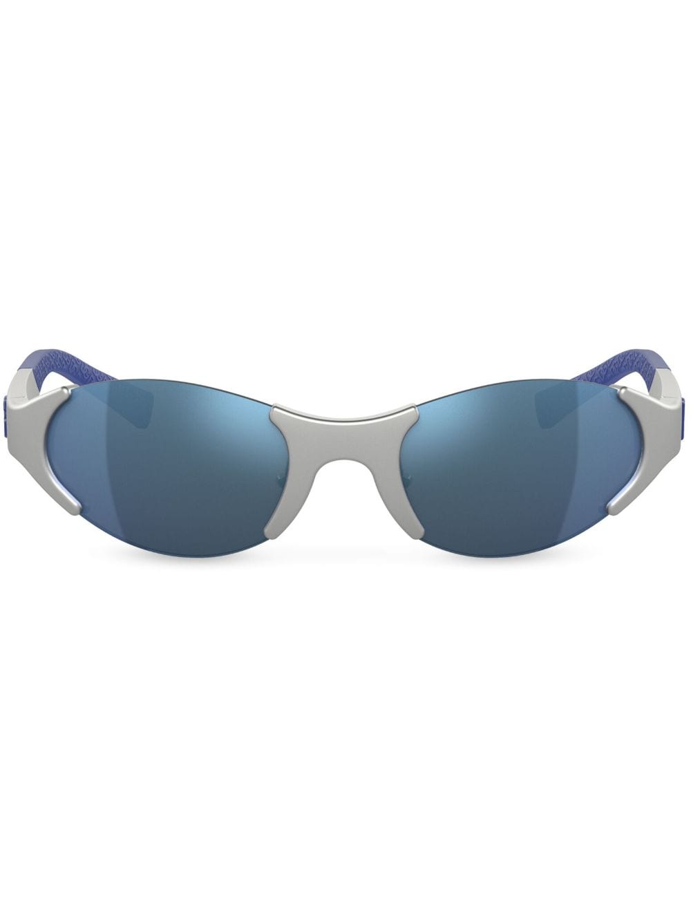 Dolce & Gabbana Eyewear Sporty oval-frame sunglasses - Silver