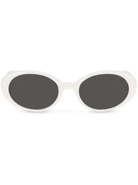 Dolce & Gabbana Eyewear Re-Edition DNA oval-frame sunglasses