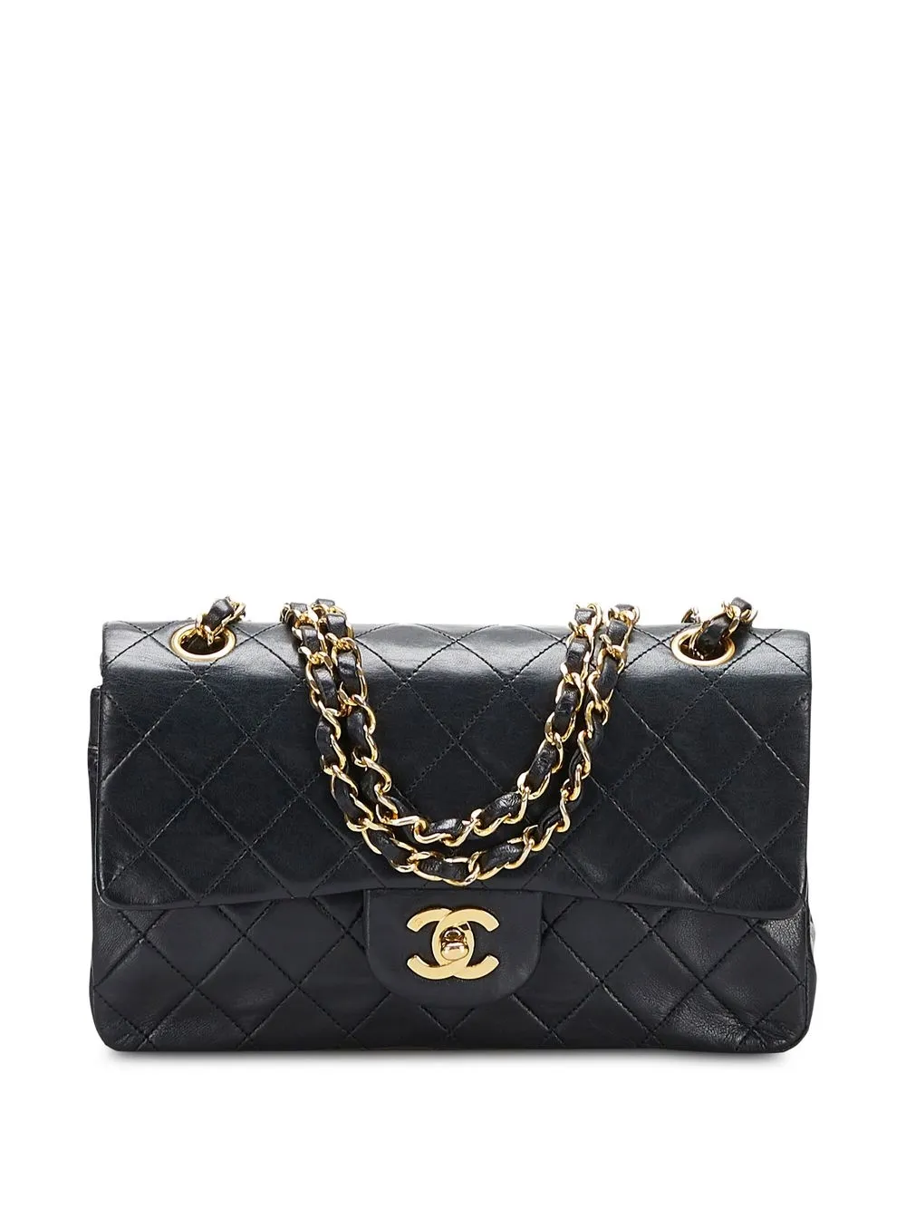 

CHANEL Pre-Owned 1989-1991 small Double Flap shoulder bag - Black