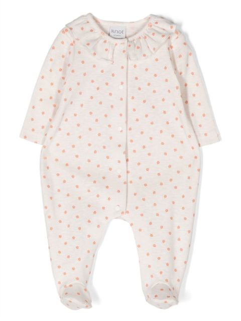 Knot Aurora floral-print cotton pajamas