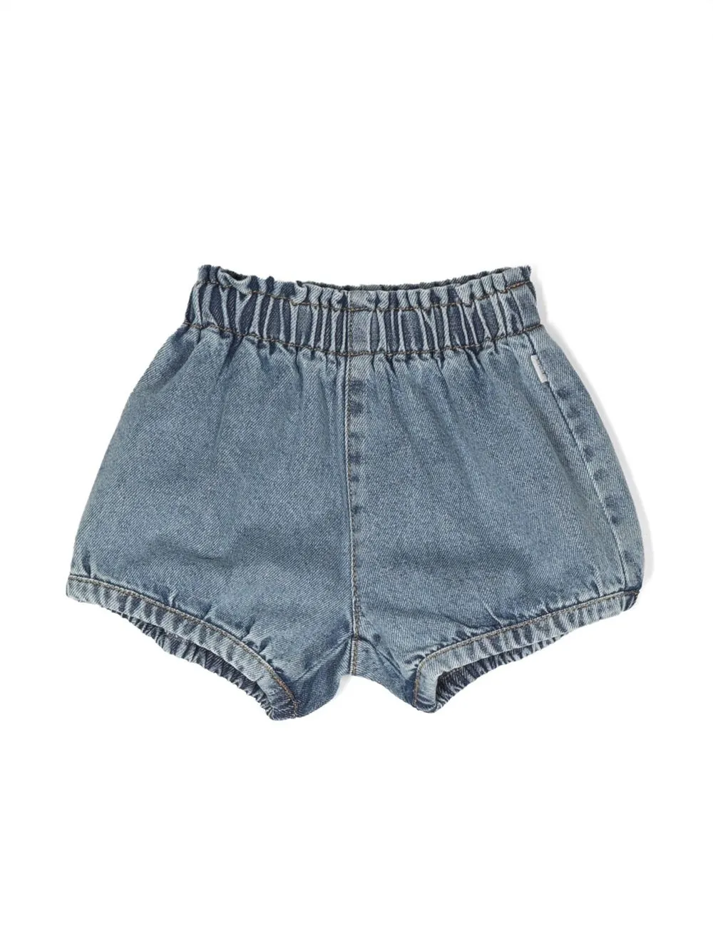 

Knot Bishop elastic-waist denim shorts - Blue