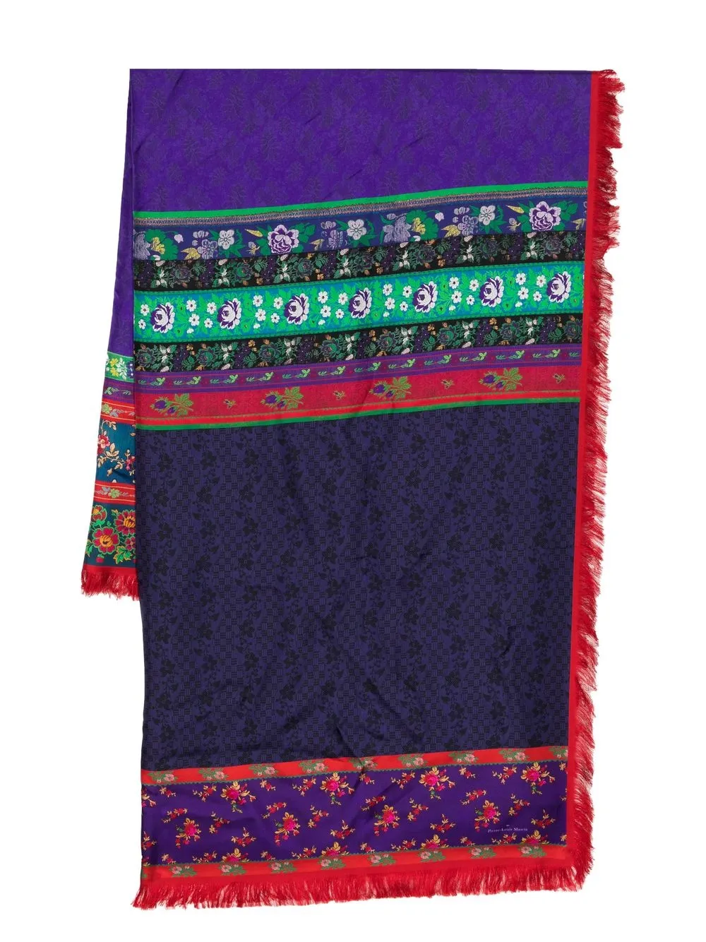 Pierre-Louis Mascia floral print silk scarf - Purple