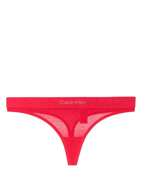 Calvin Klein glitter-logo thong
