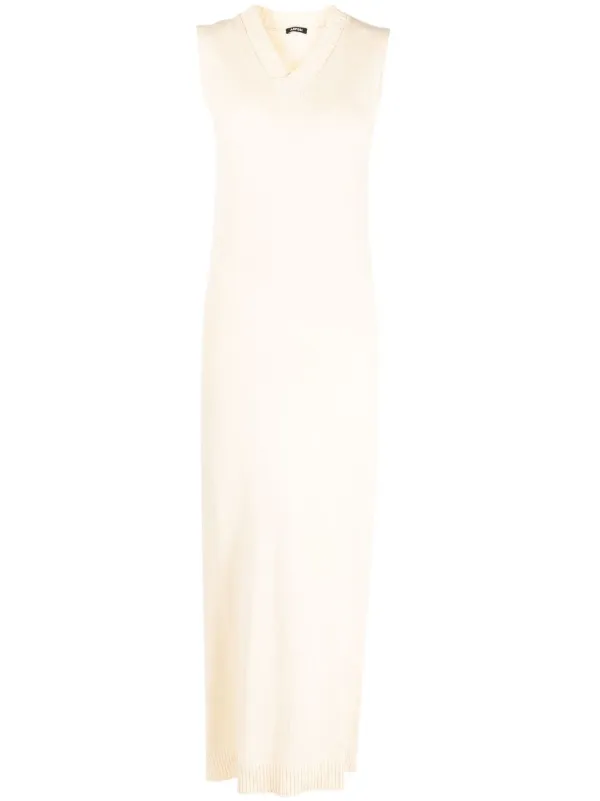 ASPESI Sleeveless Knitted Dress in Neutrals
