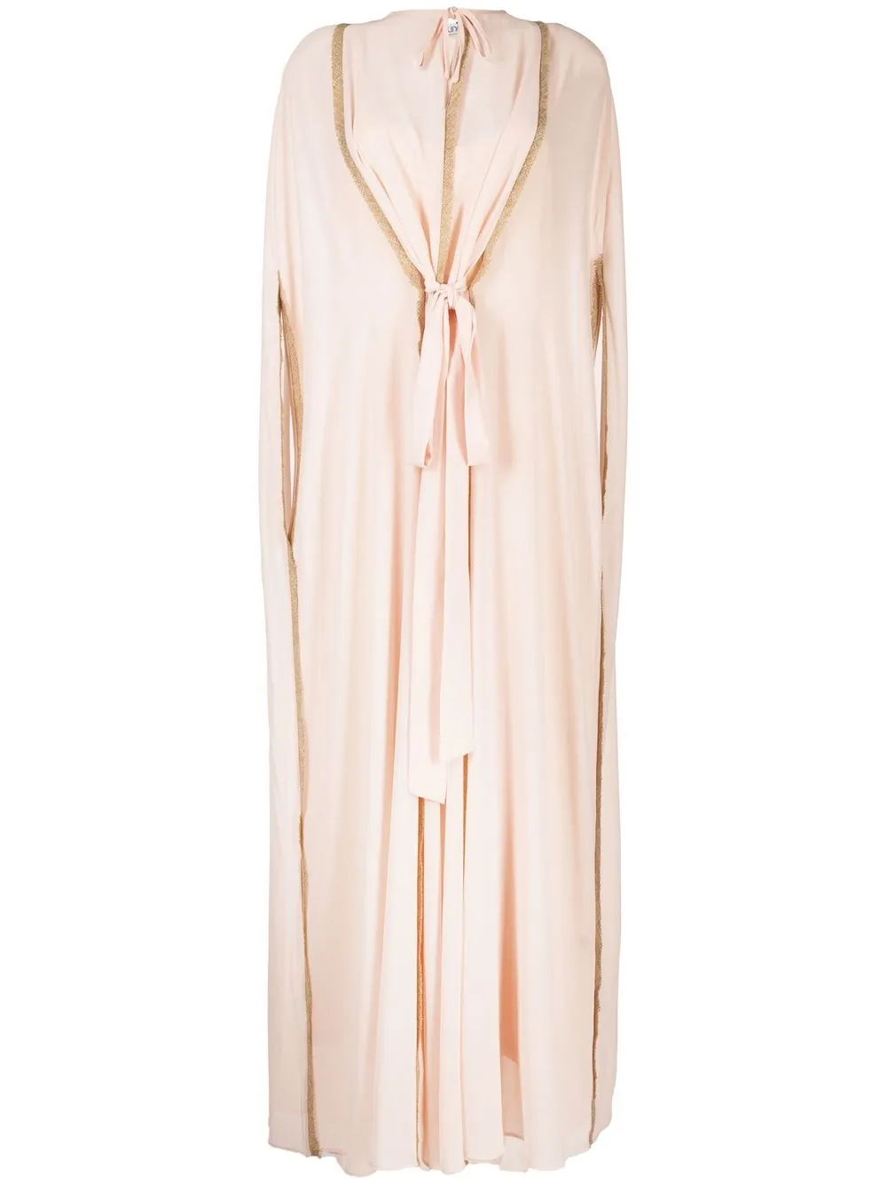 Baruni Chloe jute-trim Georgette kaftan