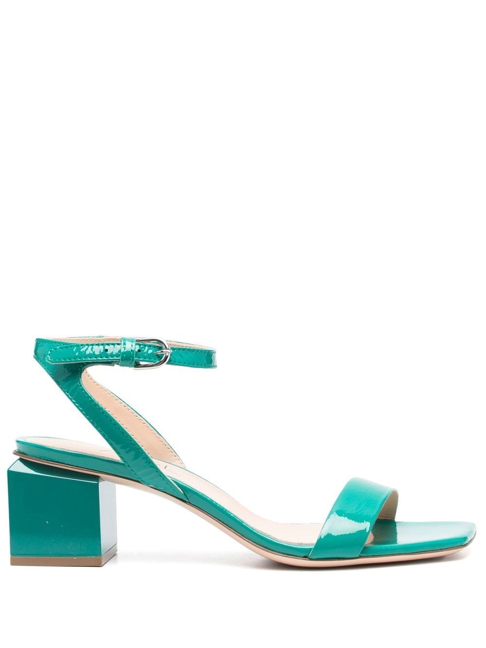 agl patent-leather sandals - green