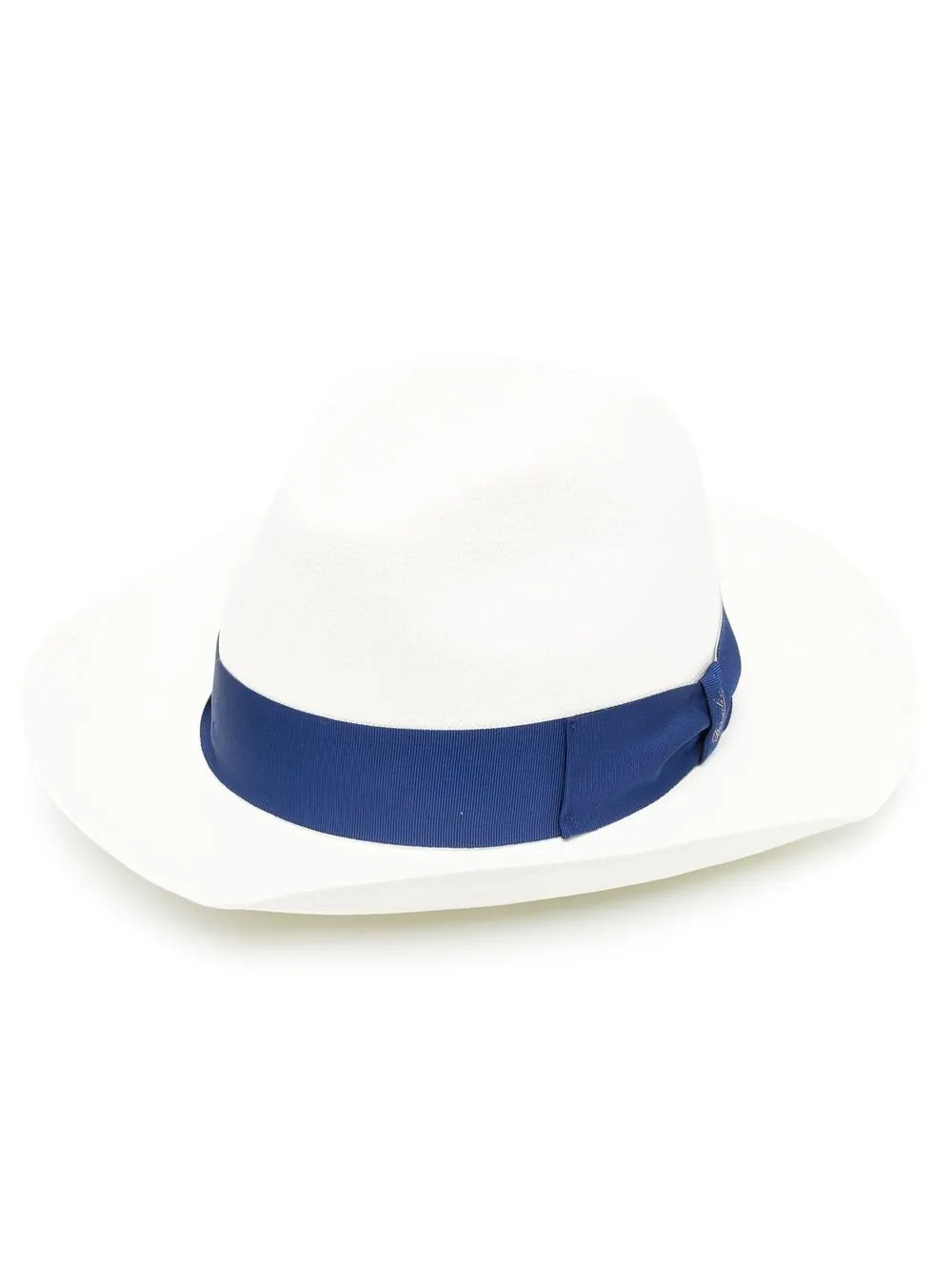 

Borsalino interwoven straw sun hat - Neutrals