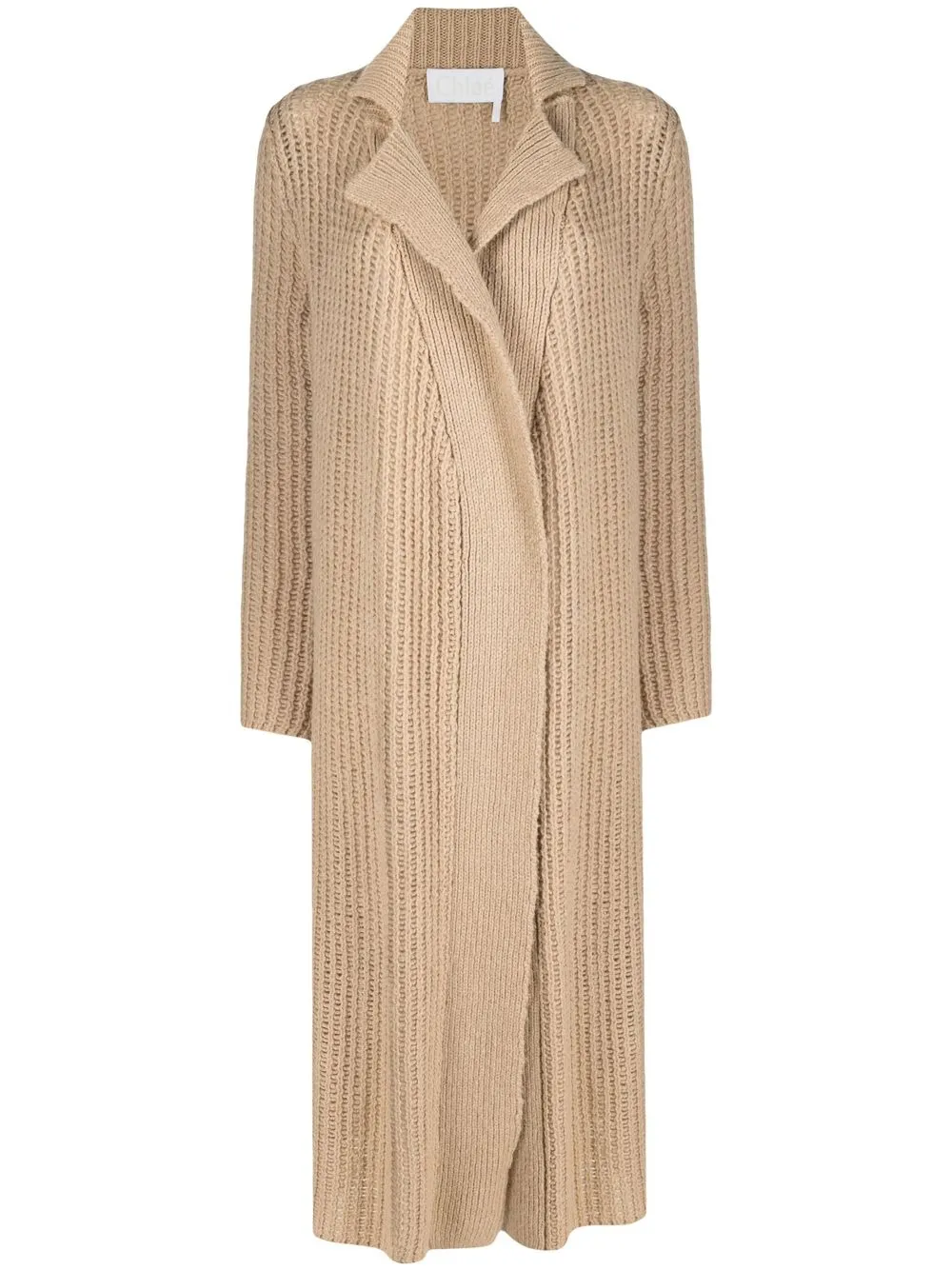 

Chloé waffle-knit cardi-coat - Neutrals