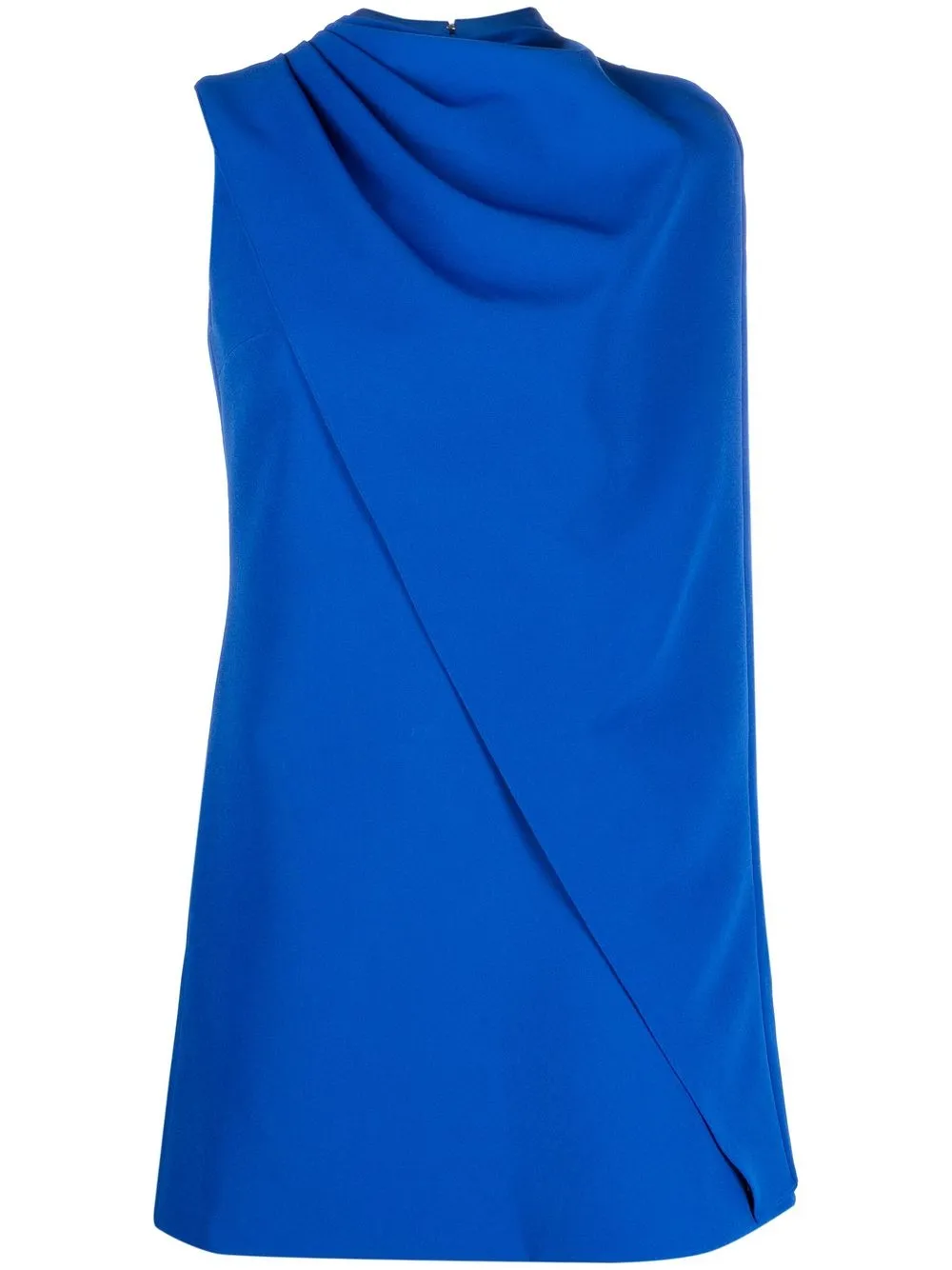 

Safiyaa cape detail shift dress - Blue