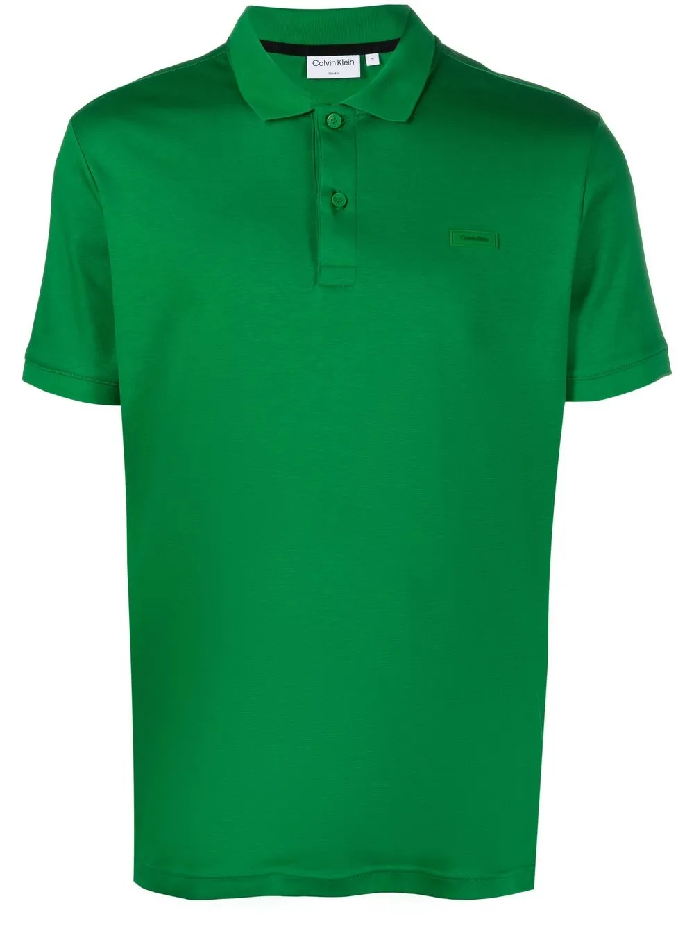 

Calvin Klein logo-patch polo shirt - Green