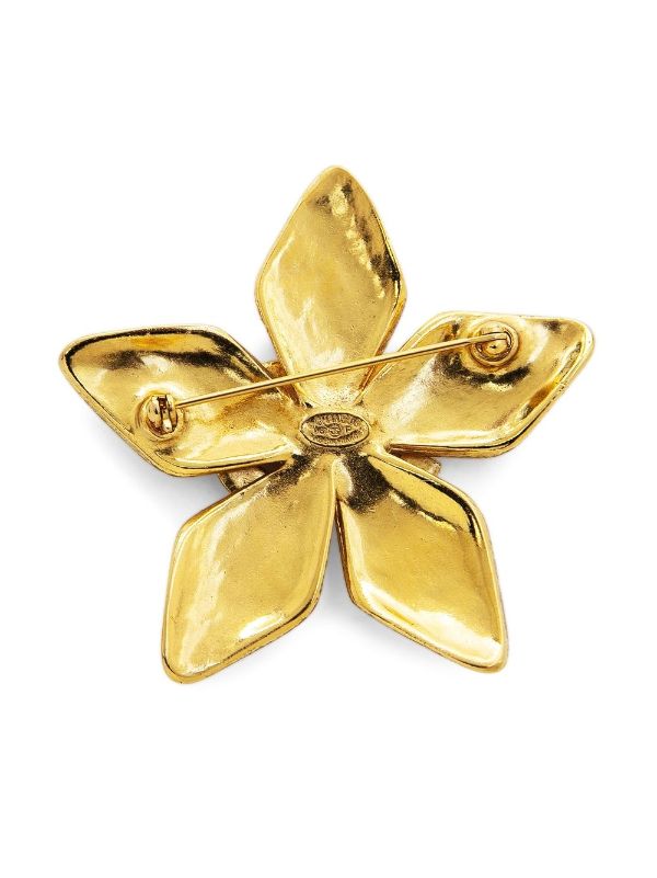 Chanel // Gold & Multicolor Floral Byzantine Brooch – VSP Consignment