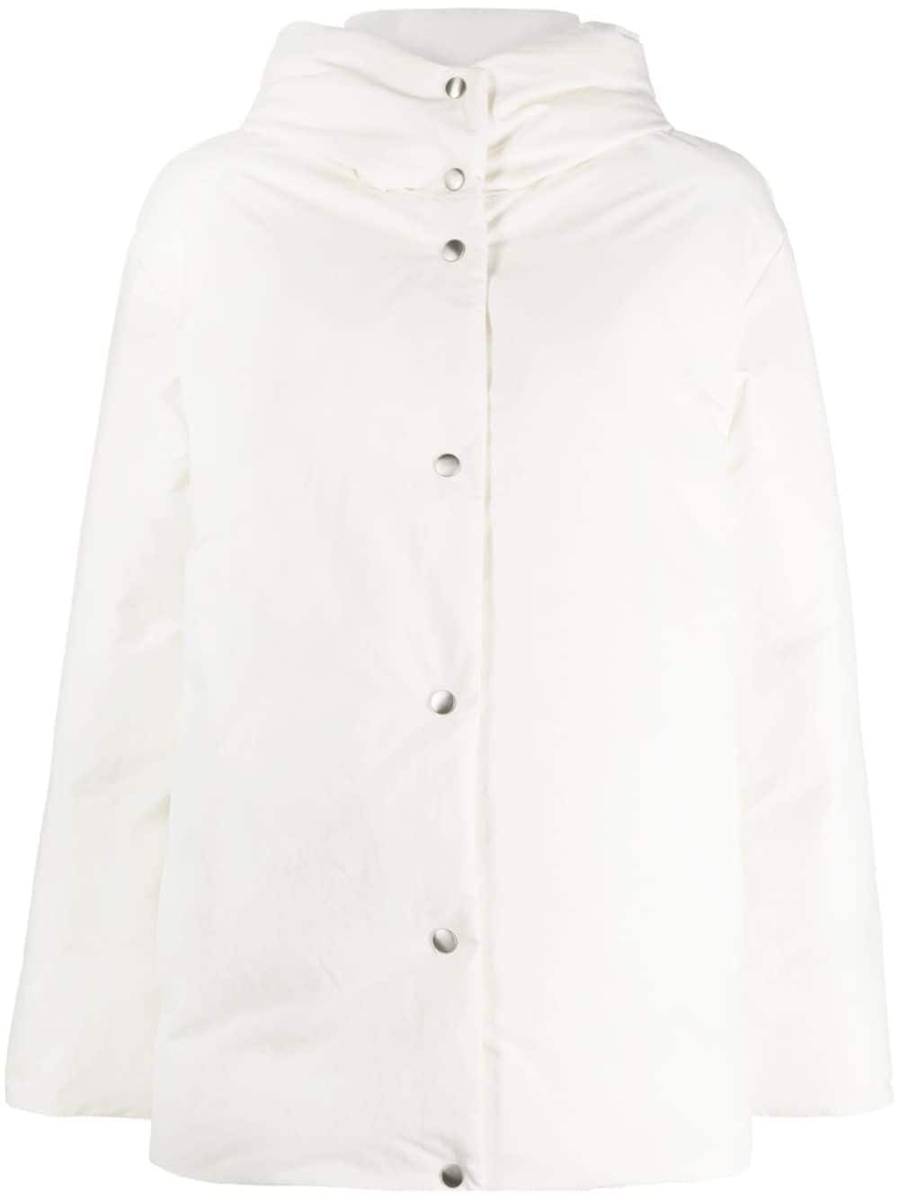 Shop Jil Sander Plain Down-feather Puffer Jacket In 100 White