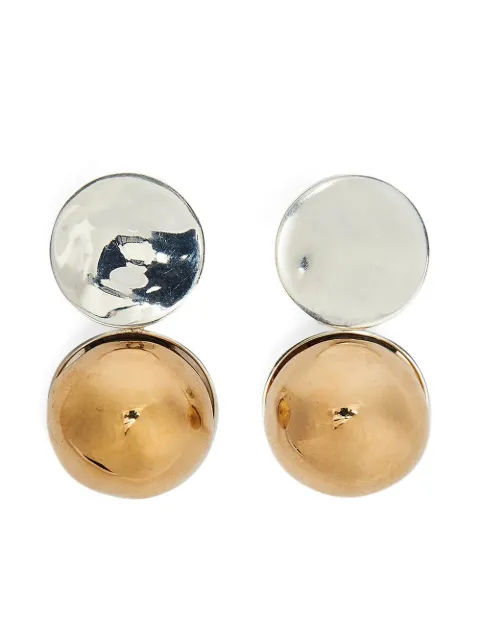 Jil Sander circular-design earrings