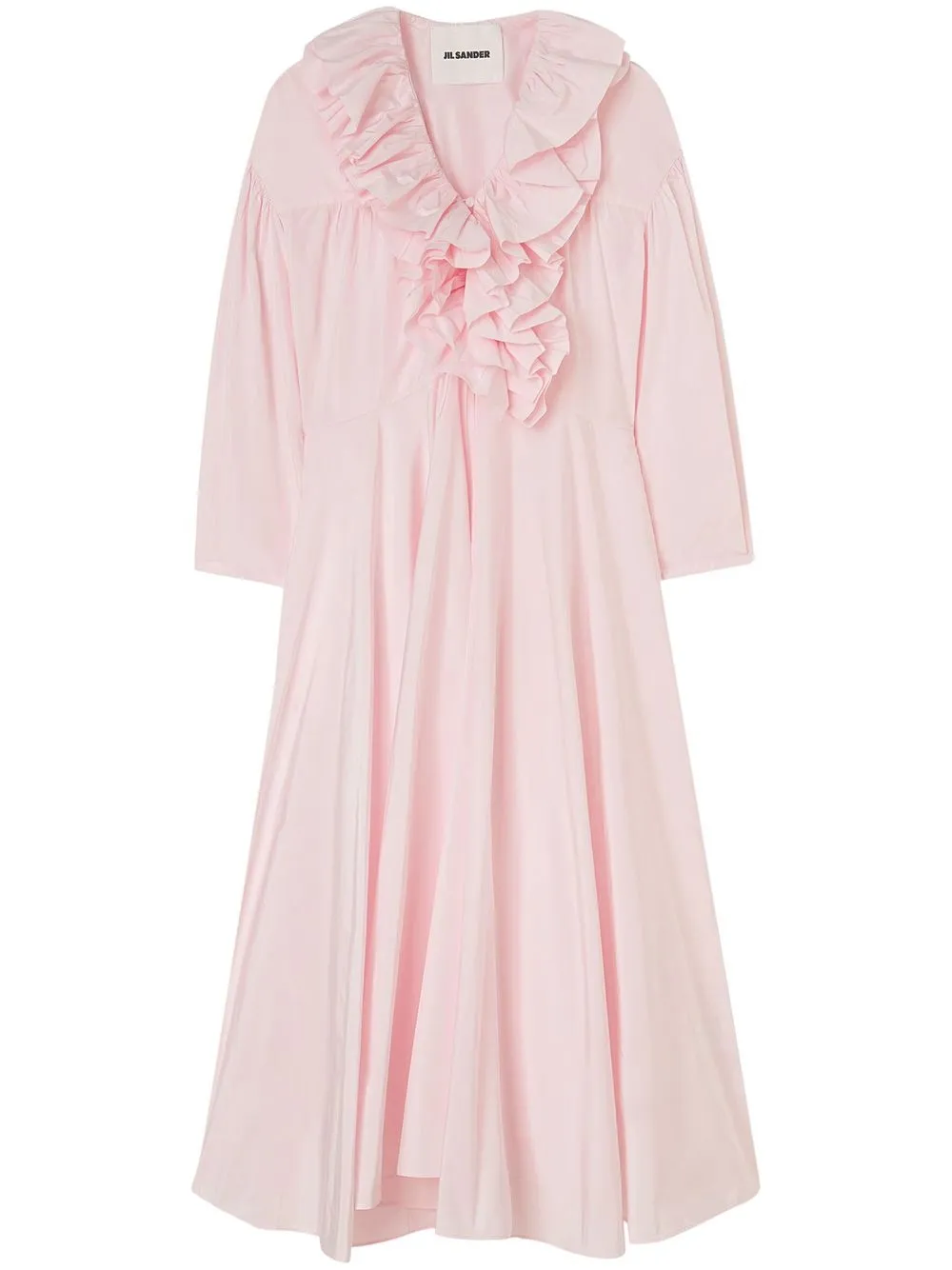 

Jil Sander ruffle-detail long-sleeve dress - Pink